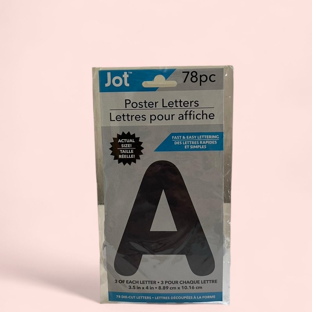Jot 78 Pieces Poster Cut Out Letters Brand New Arts & Crafts / School Supplies